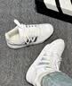 adidas双11主推 ENTRAP美式校园风运动鞋少年感复古板鞋阿迪达斯   白色/金属暗银   40 实拍图