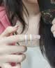 BJYLS999纯银戒指女男素圈食指环小众开口足银尾戒饰品生日礼物送女友 【999足银】极简素圈戒指-女款 实拍图