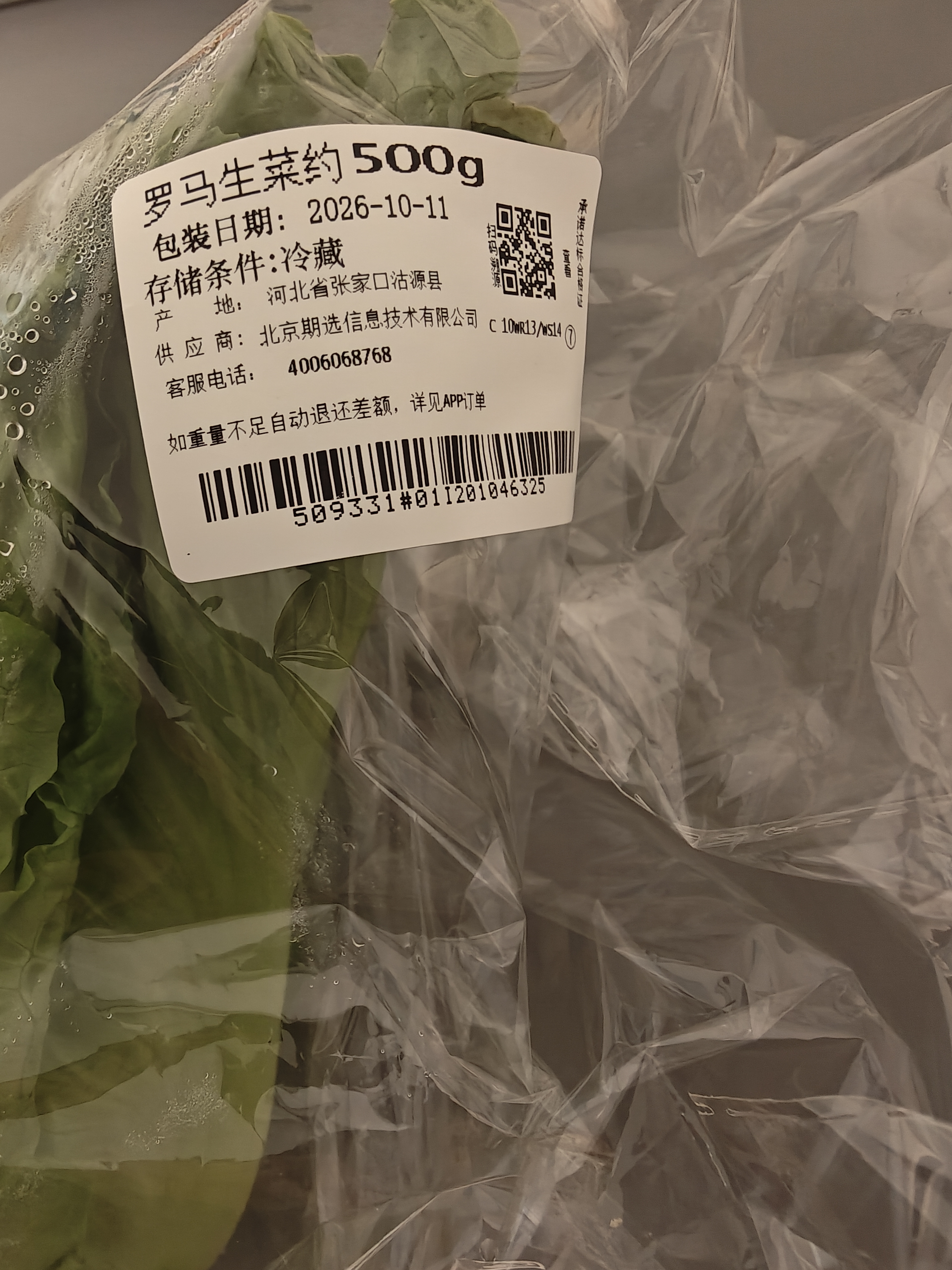 罗马生菜约500g 实拍图