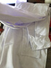 熠帛冬季防静电白大褂实验室男女药厂药店诊所牙科学生化学防酸碱 长袖纽扣袖口厚款（不勒手腕） 2XL (180) （体重155斤以下） 实拍图