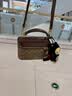 蔻驰（COACH）奥莱款女包RAINER18系列单肩手提斜挎包经典老花盒子包送女友礼物 CEO23IMXHE焦糖色 实拍图