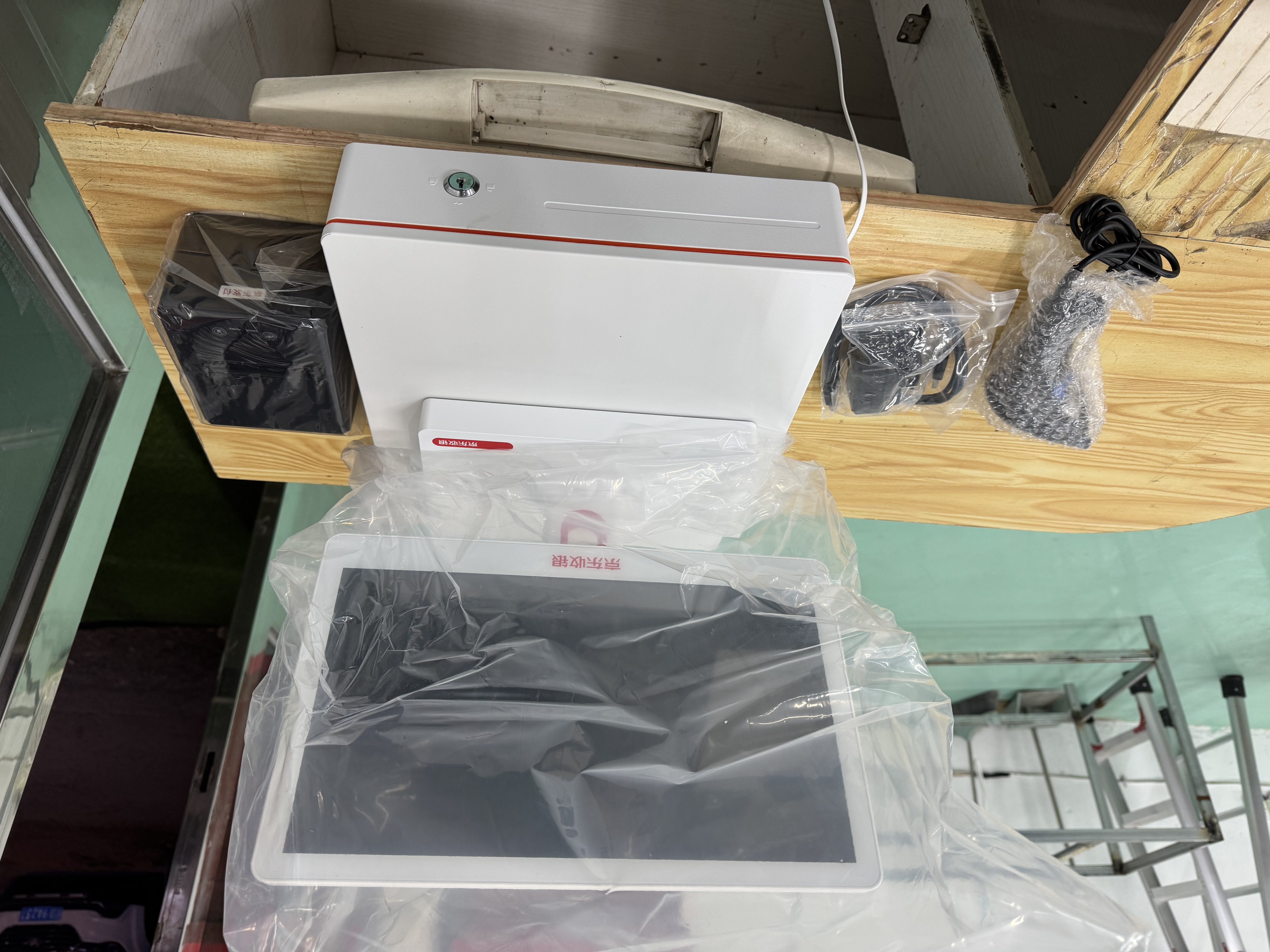 京东收银 K6收银机超市收款机零售收银一体机便利店收银系统管理一体机触摸屏单屏京东收银收银机 新款K6S收银机+扫码枪+小票机+钱箱 官方标配 实拍图