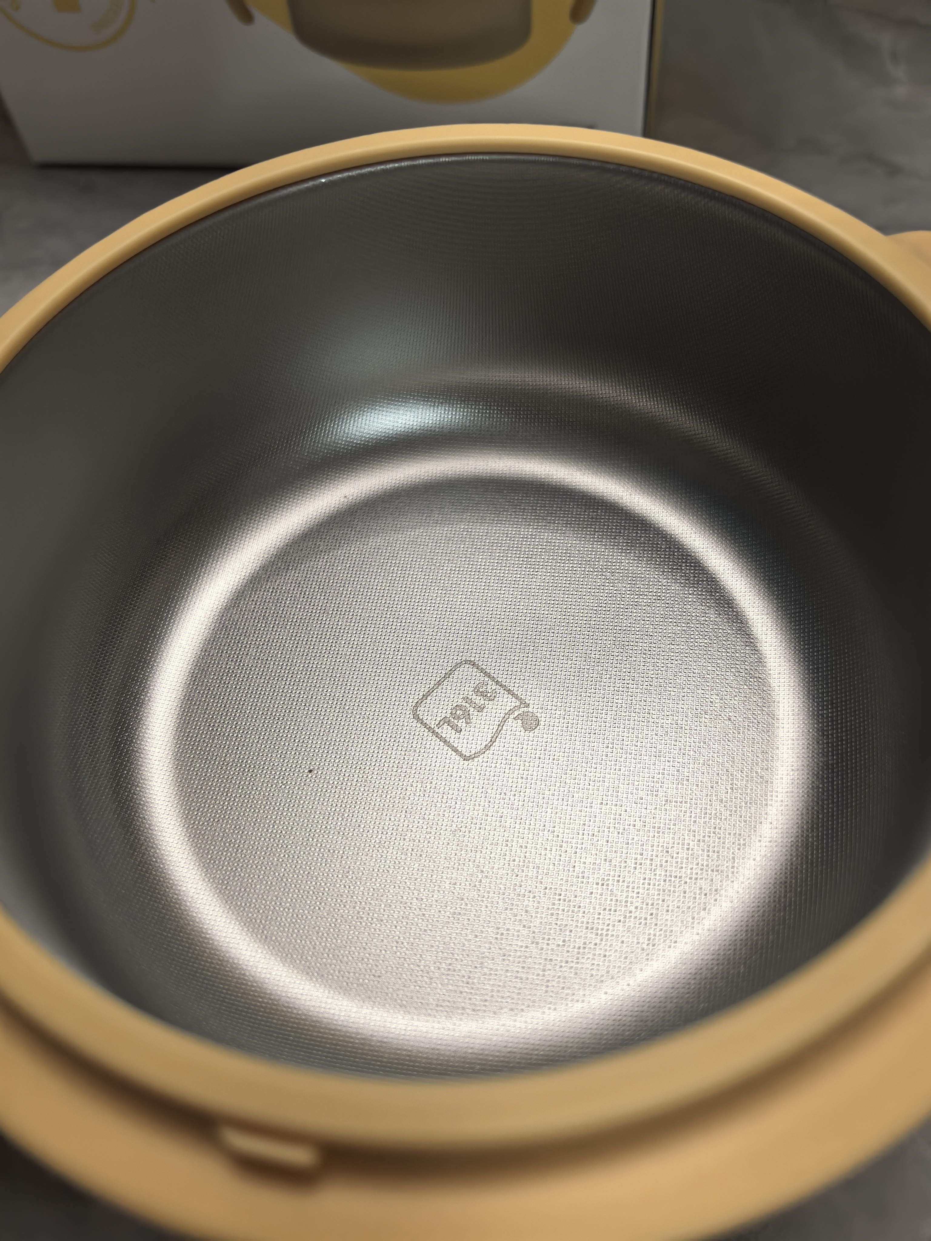 苏泊尔（SUPOR）辅食碗宝宝注水保温碗316L不锈钢儿童餐具研磨碗保温饭盒 实拍图