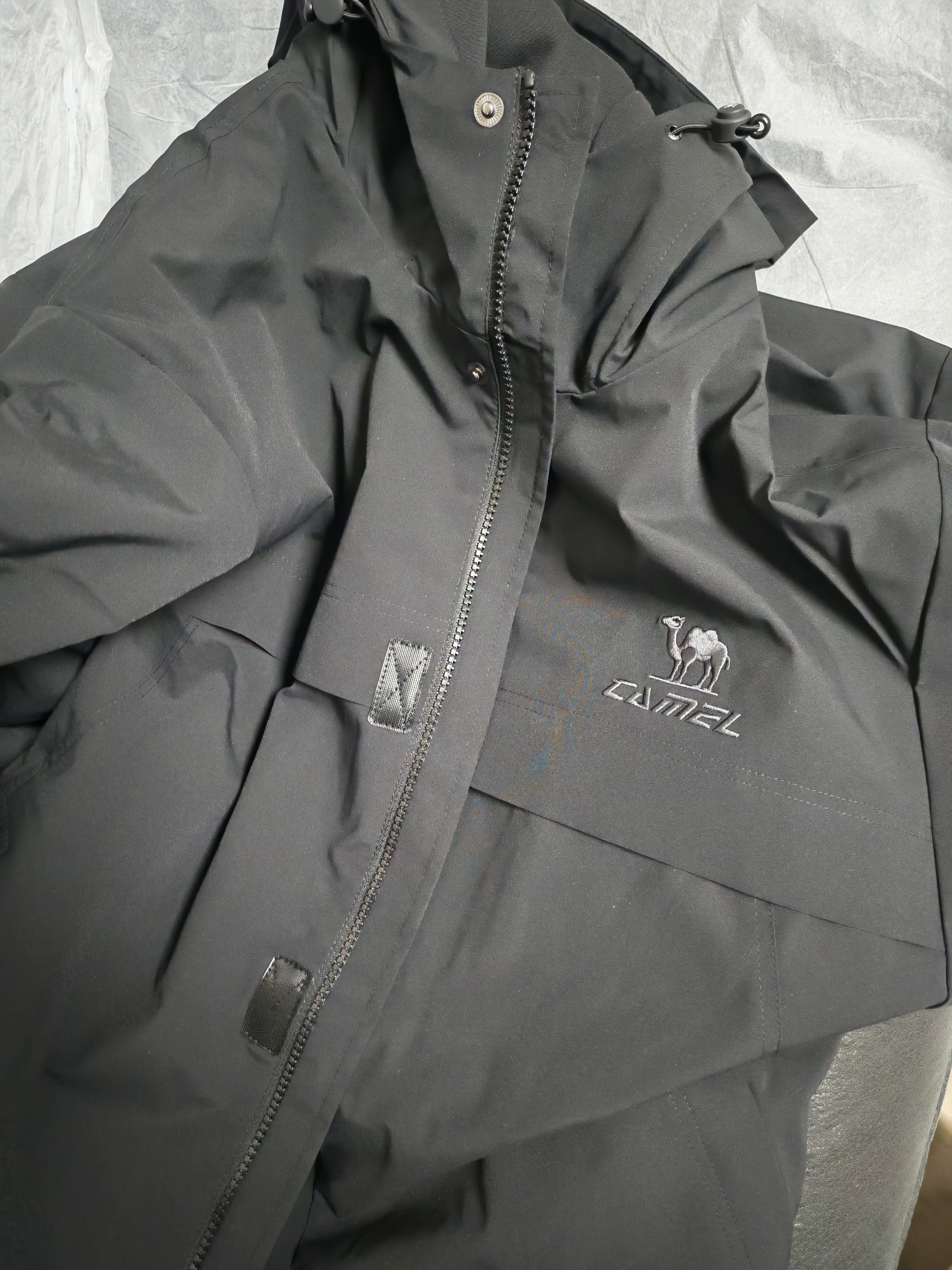 骆驼（CAMEL）户外三防夹克秋冬季新款男女士防风防泼水登山服加绒休闲风衣外套 实拍图