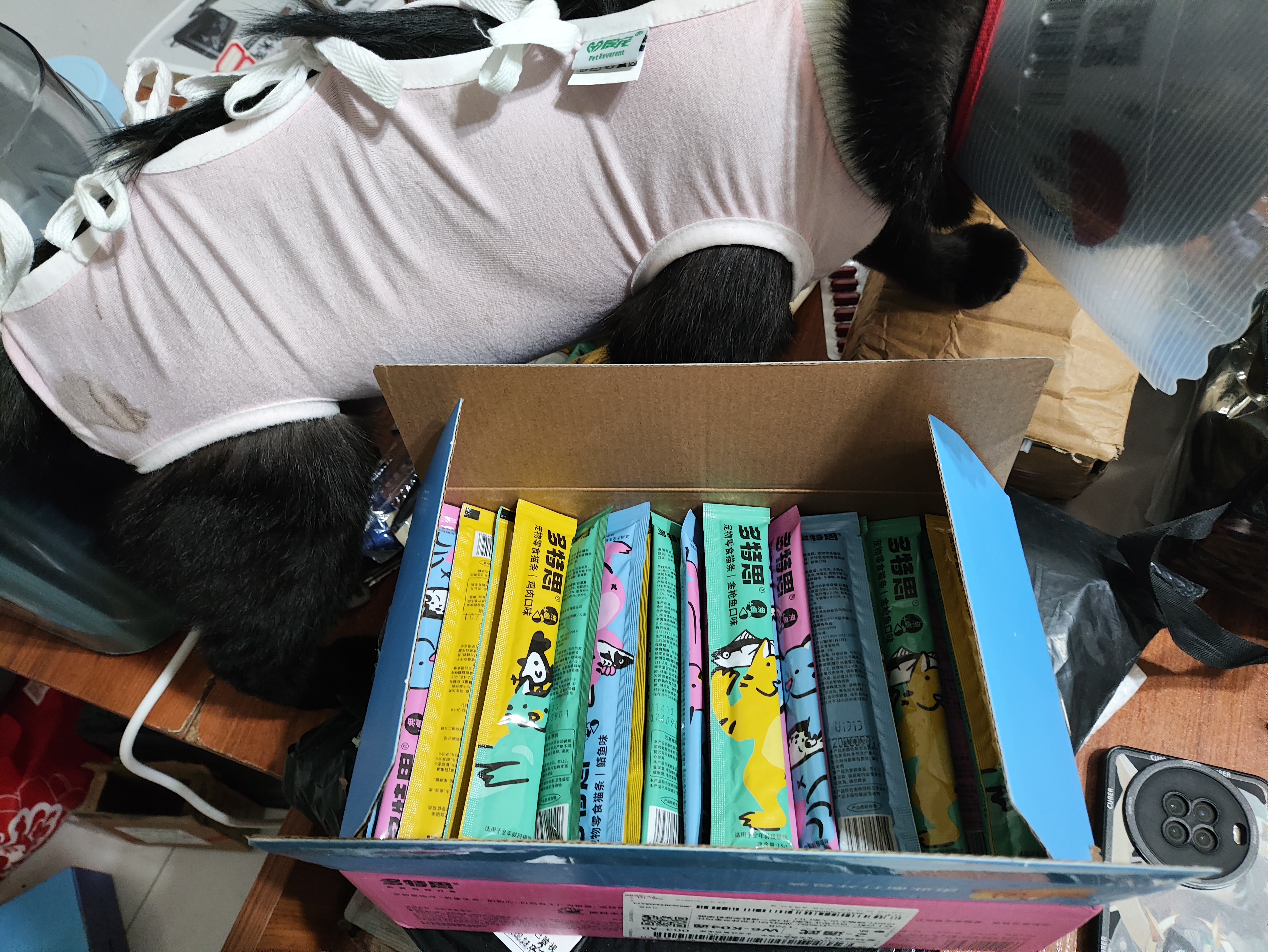 多特思猫零食猫条混合口味15g100支0添加0诱食剂防掉毛成幼猫咪鱼油罐头 实拍图
