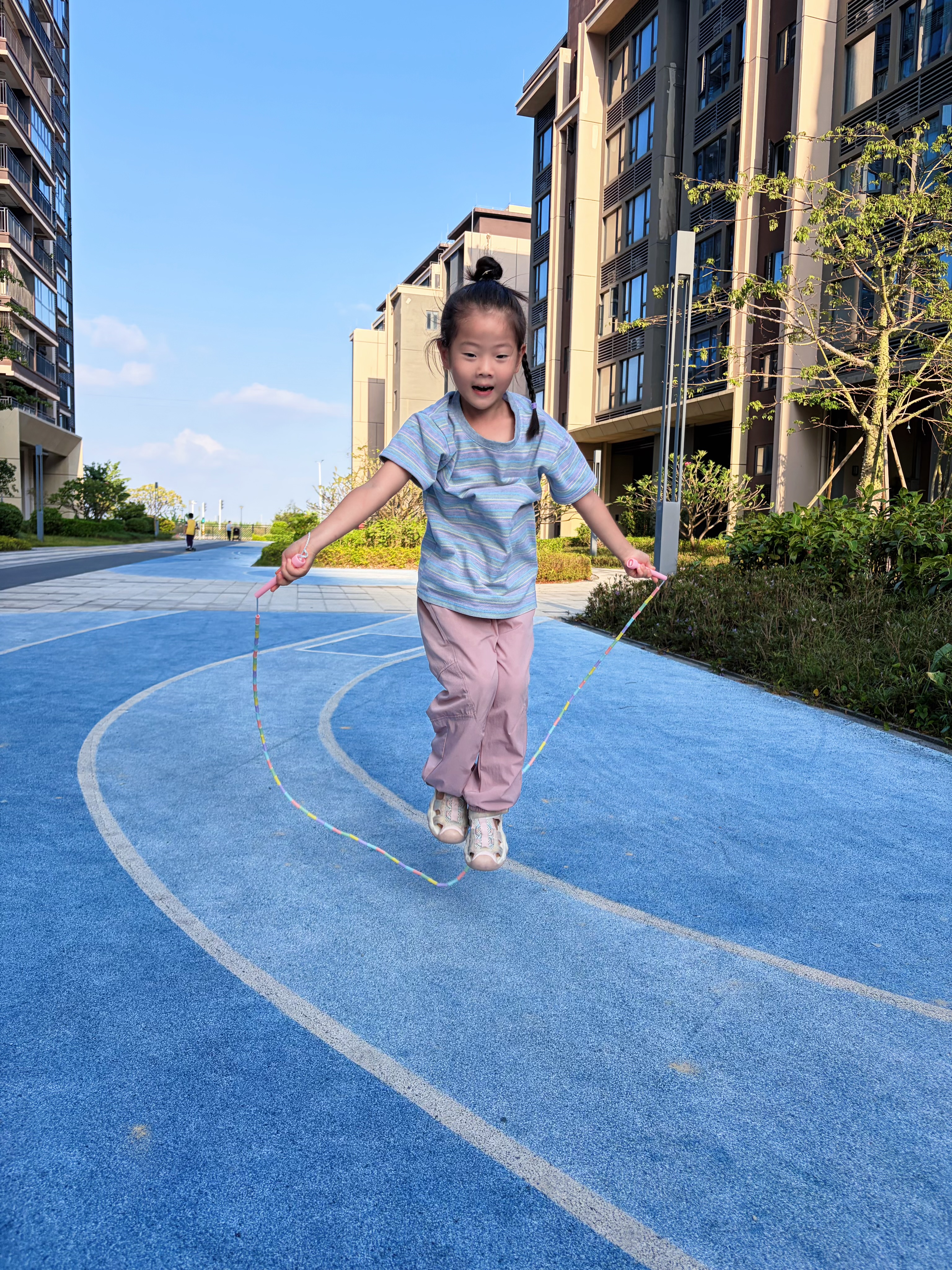 安踏（ANTA）竹节跳绳小学生专用考试 6-12 岁儿童幼儿园 3-6 岁初学不打结 实拍图
