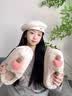 QYCKABY棉拖鞋女秋冬季2026新款居家毛绒防寒保暖踩屎感厚底防滑地板拖男 米色【柔软冬季】 38-39 正码 实拍图