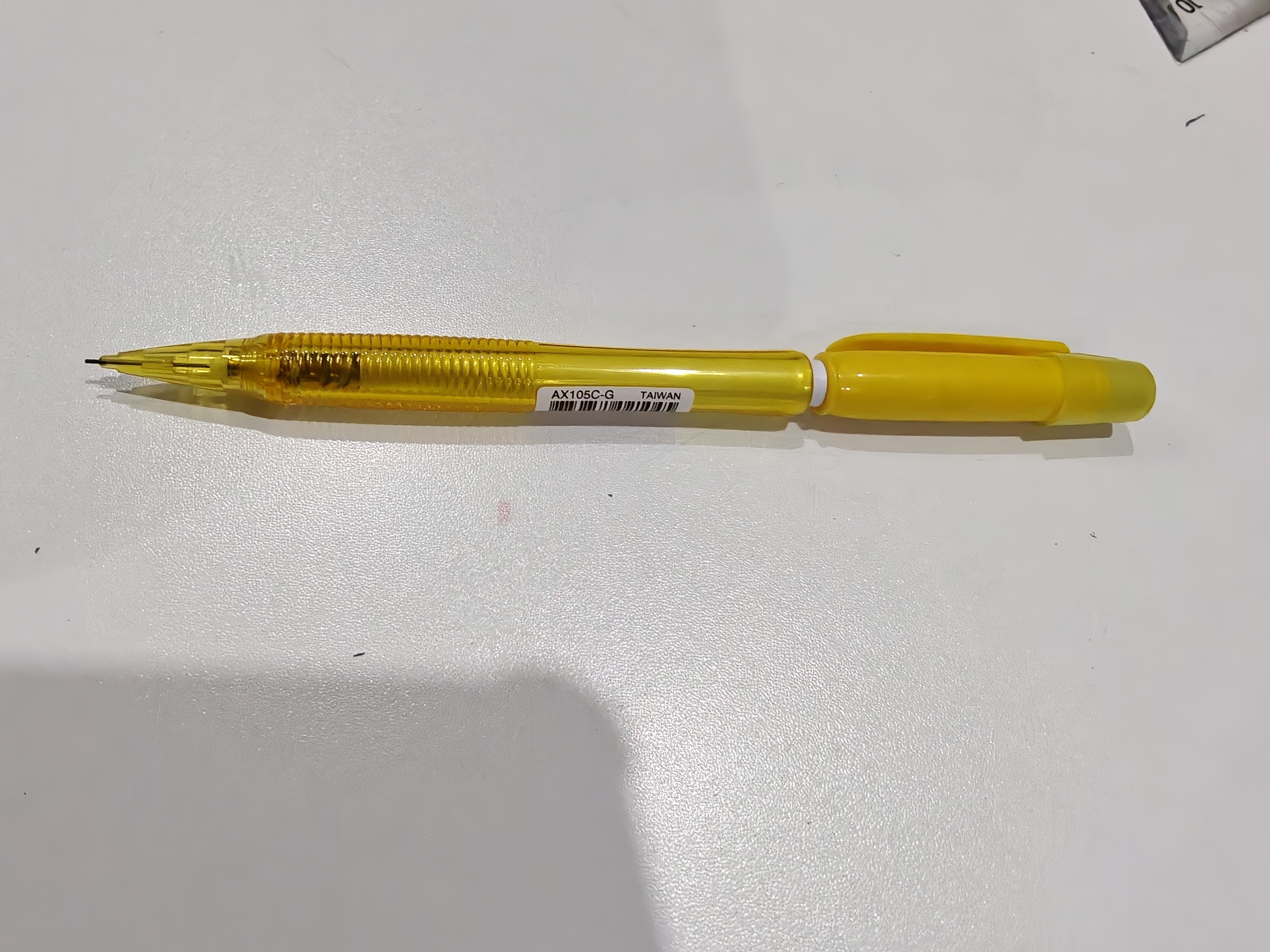 派通（Pentel ）【开学必购】0.5mm自动铅笔学生不易断芯学生绘图考试专用活动铅笔 AX105C-G 黄色杆 实拍图