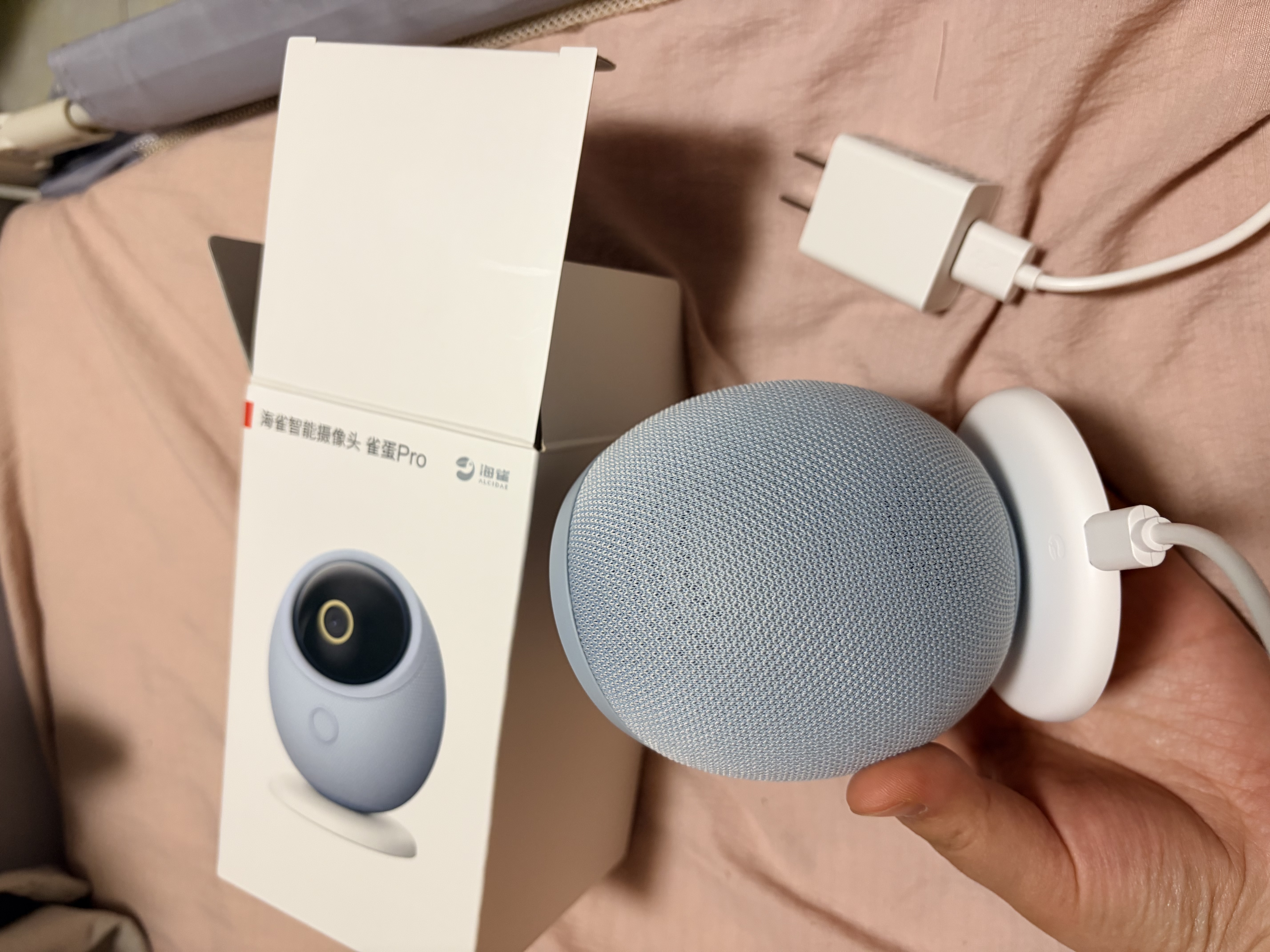 鸿蒙智选华为智慧生活4K 800万摄像头监控器360度无死角带夜视全景远程通话家用室内婴儿看护器海雀雀蛋Pro 实拍图