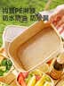美丽雅一次性饭盒方形750ml*20套 食品级野餐外卖水果牛皮纸打包盒带盖 实拍图