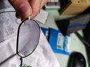 依视路（ESSILOR） 新款商务男镜架时尚潮流镜框女配依视路镜片近视定制眼镜 金属-全框-2025GD-金色 镜框+依视路膜岩非球面1.56现片 实拍图