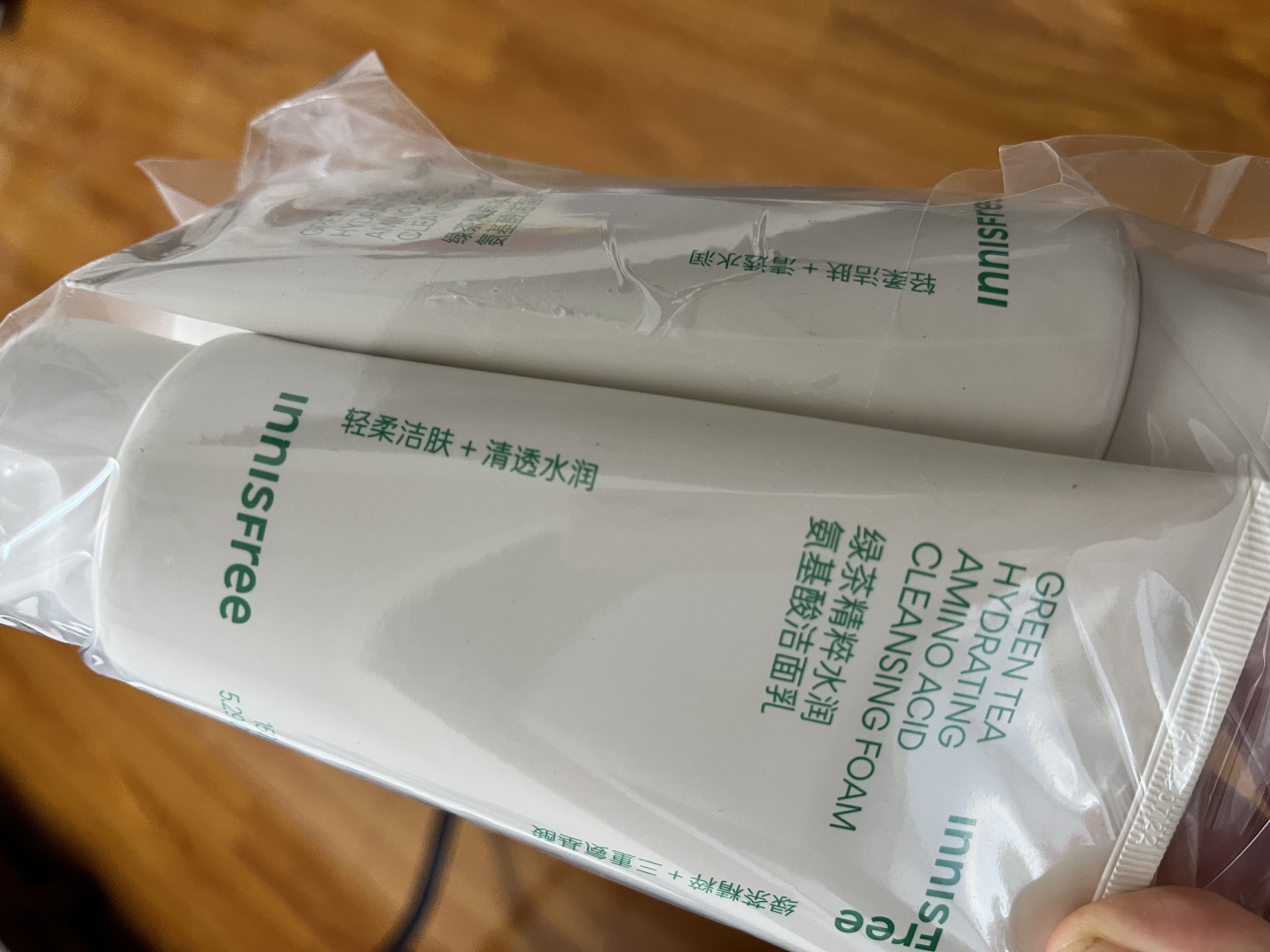 悦诗风吟（innisfree）绿茶洗面奶150g*3氨基酸绵密泡沫控油清洁男士女士 实拍图