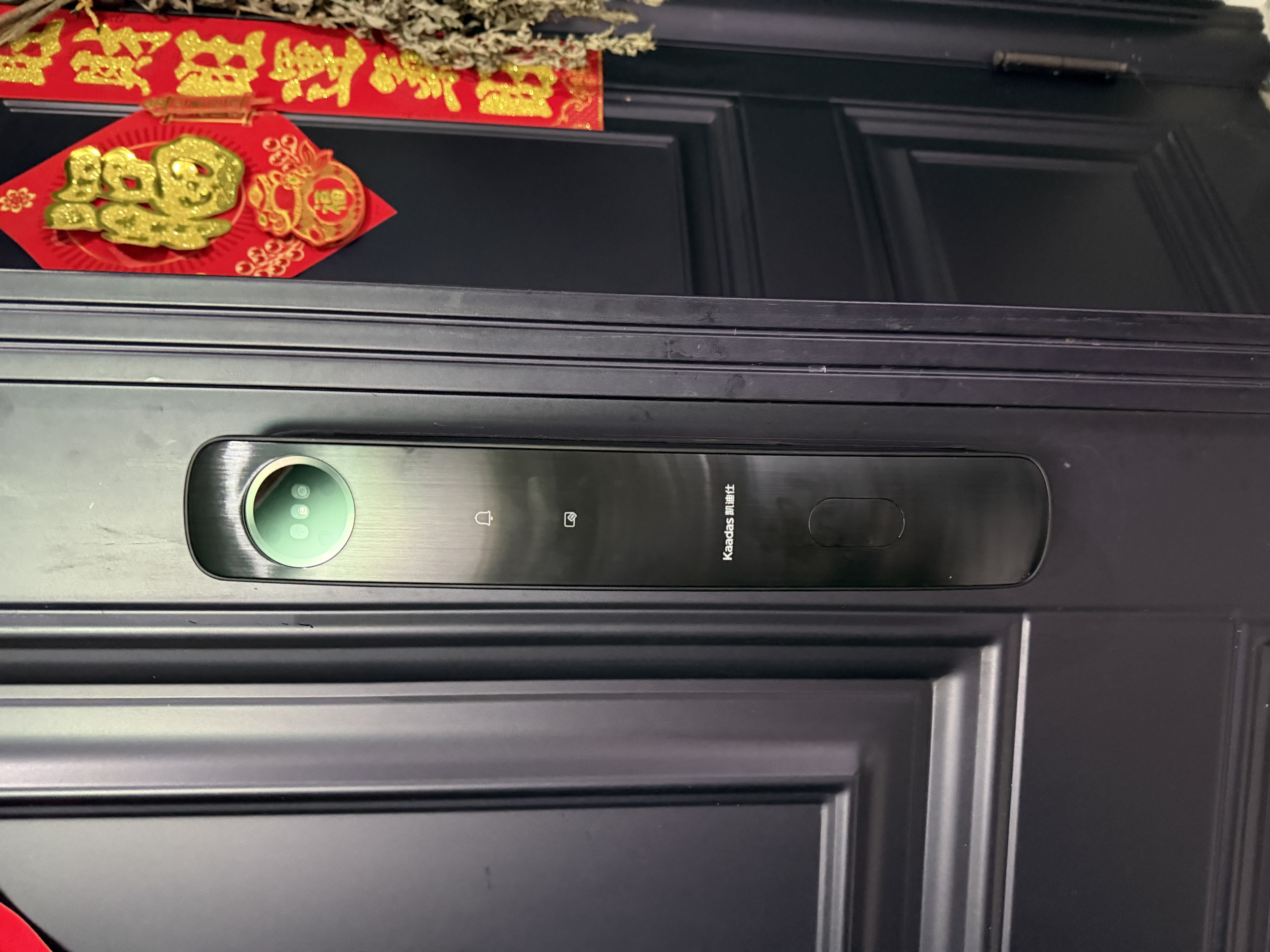凯迪仕（KAADAS）智能门锁 3D人脸识别可视猫眼大屏指纹锁全自动 Q20F Pro V2 实拍图