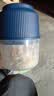 绞肉机小型打蒜器家用绞蒜切蒜器多功能辅食料理机电动蒜泥神器蒜蓉机自动切菜机压蒜器 宝蓝色- 0.26L （升级大电机） 实拍图
