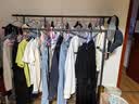 京寻落地立式衣架加粗加厚家用挂衣架卧室衣服架子双排移动简易衣帽架 实拍图