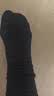 棉满满袜子女士100%纯棉抗菌防臭透气长筒黑色全棉秋冬运动风长袜6双玖 实拍图