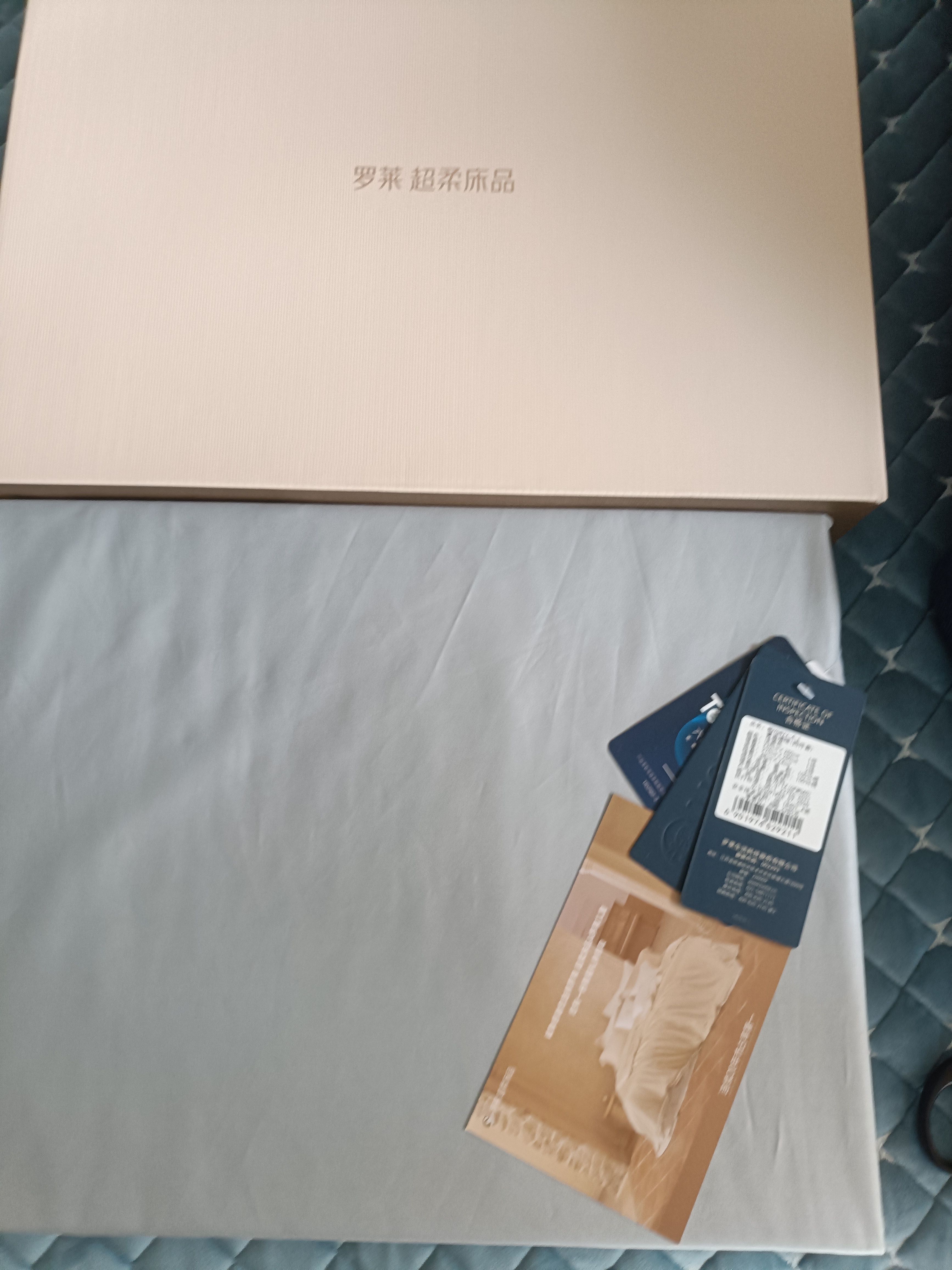 罗莱家纺100%纯棉床上四件套 ins风床单被套双人套件 220*250cm 实拍图