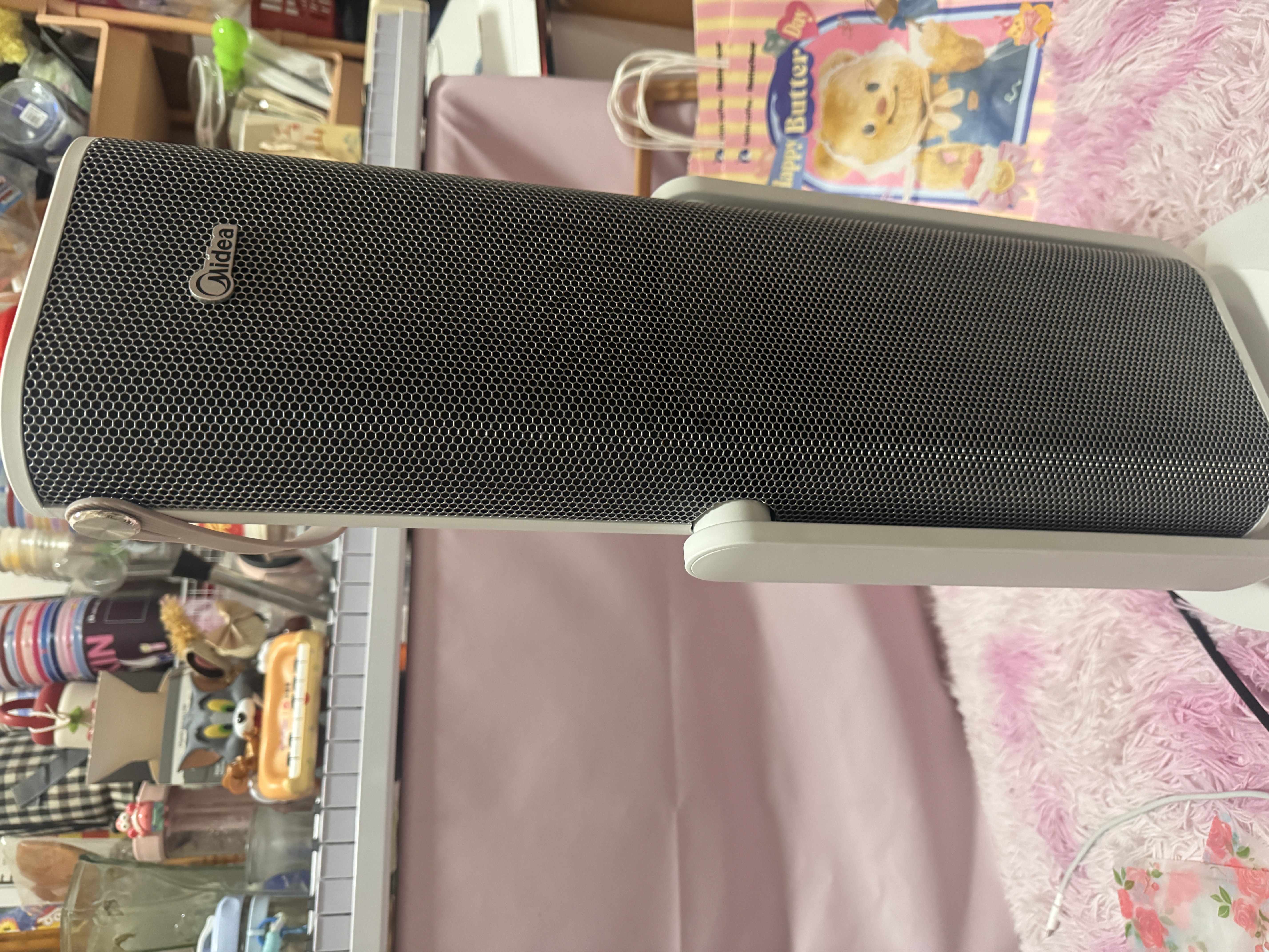 美的（Midea）【悬停定点送风】石墨烯智能语音暖风机取暖器 家用电暖气电暖器 负离子电暖风暖脚小太阳HFR20YLR 实拍图