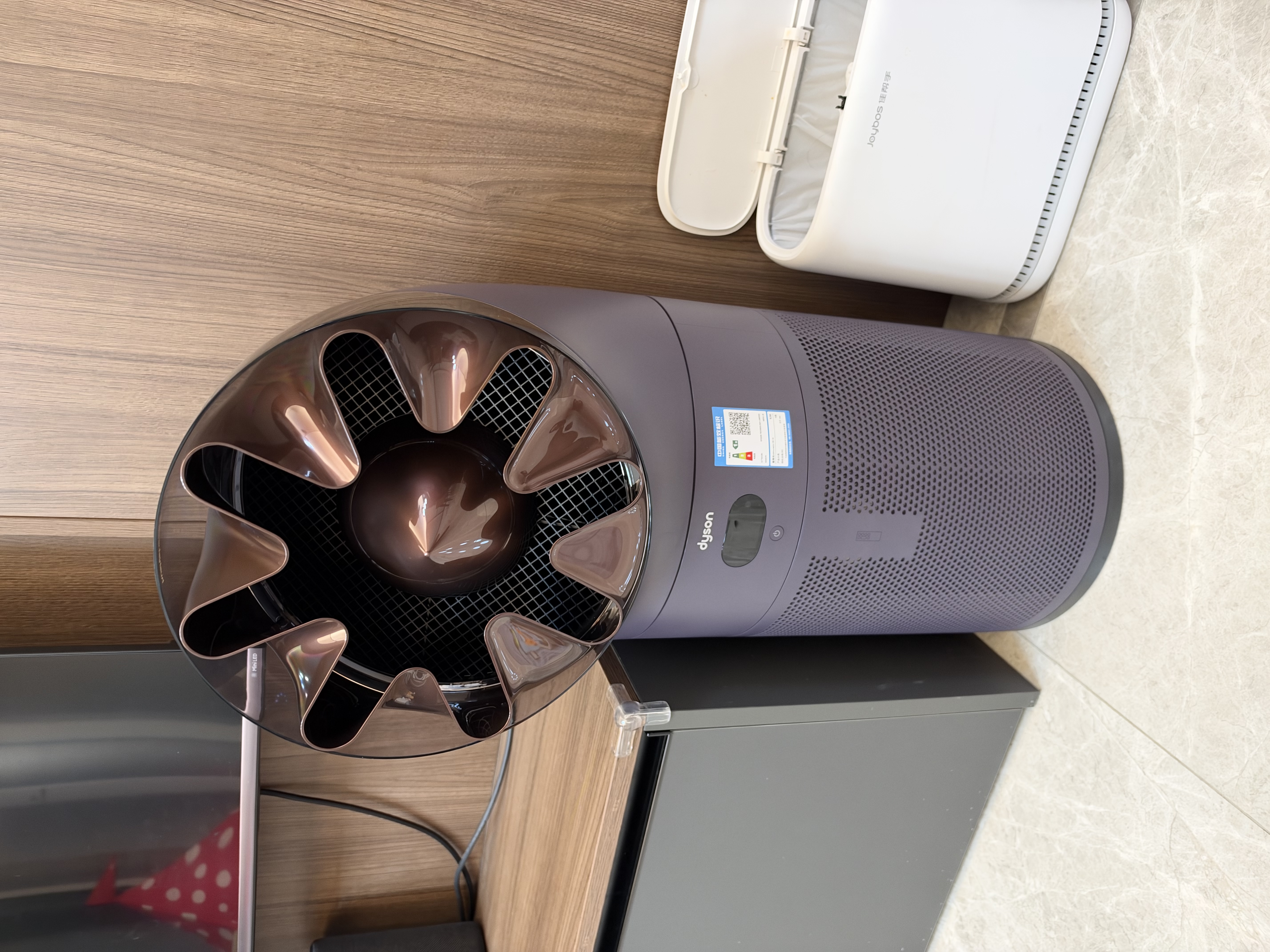 戴森（DYSON）【新品】MP01空气净化器消毒机 低分贝全屋循环 除甲醛除菌去除宠物异味医护级 星云紫 实拍图