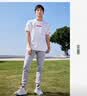 乔丹短袖t恤男夏季新款棉质透气速干T休闲服舒适时尚健身衣运动短袖男 白色【纯棉透气】 M /170 实拍图