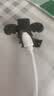 小天使数据线保护套头防折断充电线保护套线手机电线接头通用学生 黑色（2个） 实拍图