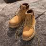 骆驼（CAMEL）王俊凯同款铠甲马丁靴高帮户外工装大黄靴男 GE122W7757T 金黄 42 实拍图