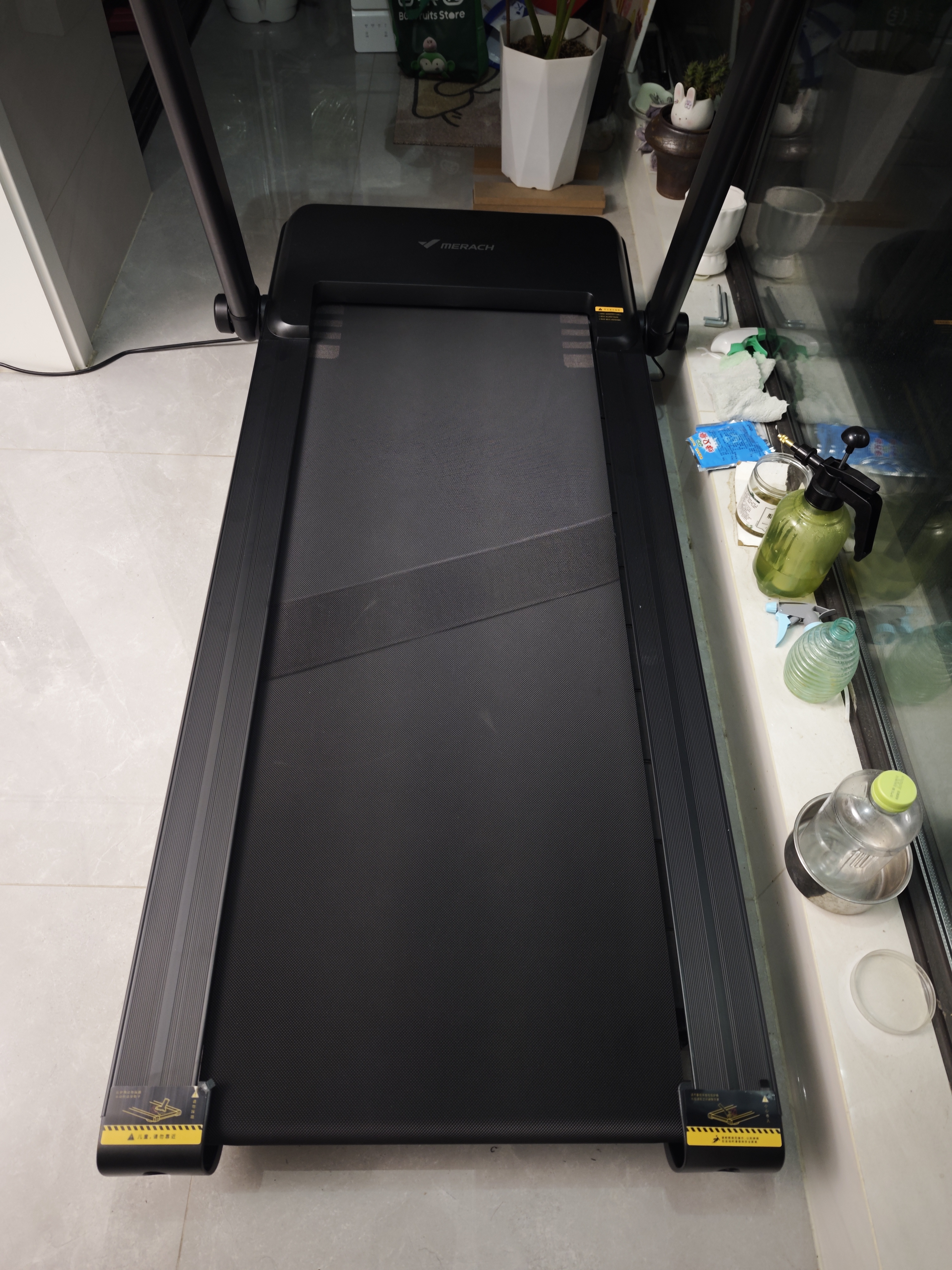 麦瑞克（MERACH）跑步机家庭用静音爬坡全折叠健身器材小白犀Ultra MR-T07B5L-HW 实拍图