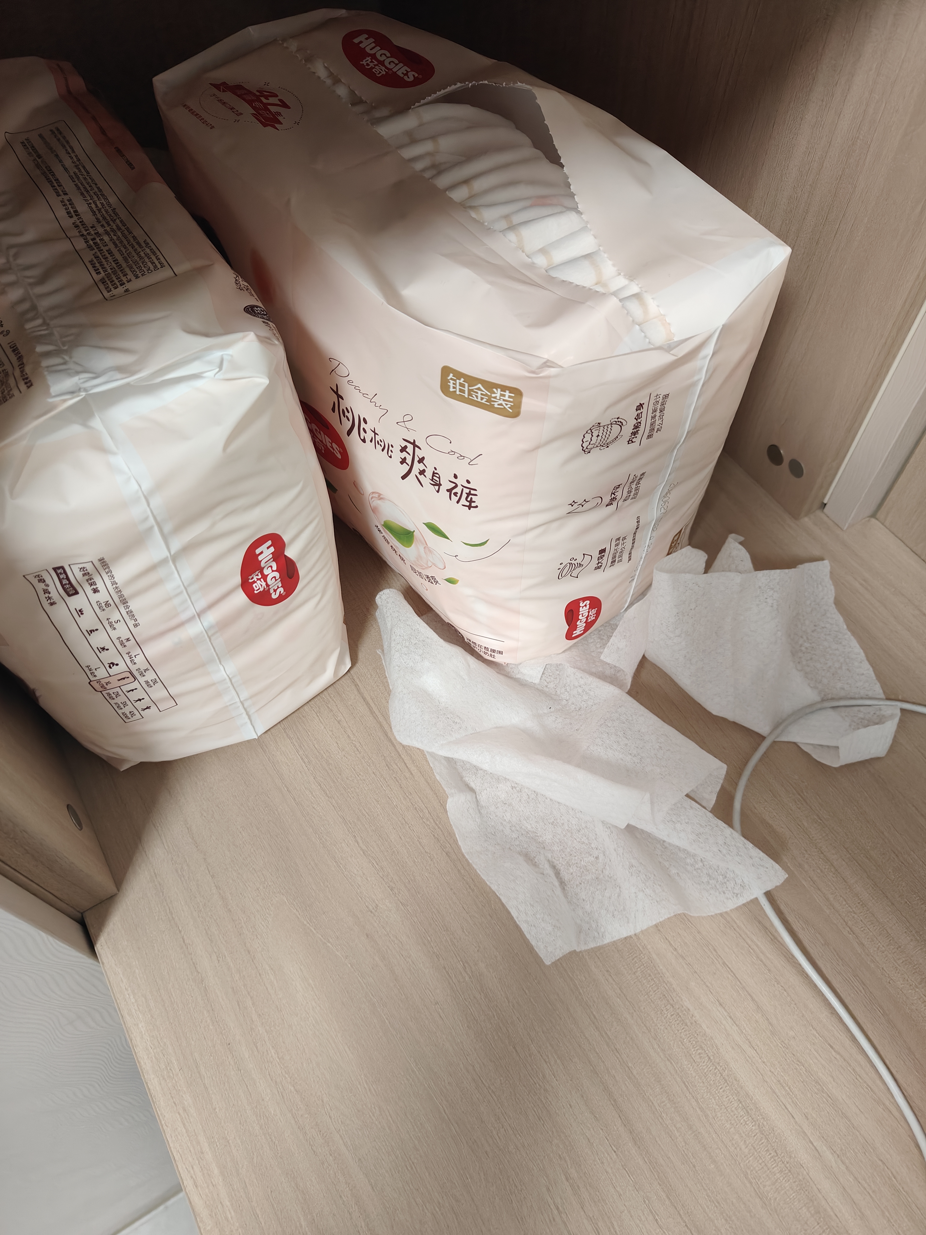 好奇（Huggies）铂金装小桃裤拉拉裤XL64片(12-17kg)加大号尿不湿【散热口碑王】 实拍图