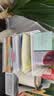 得力（deli）多功能4层金属组合式文件框/盘/栏书立办公用品桌面档案收纳盒多层资料架置物架带笔筒白色PB122 实拍图