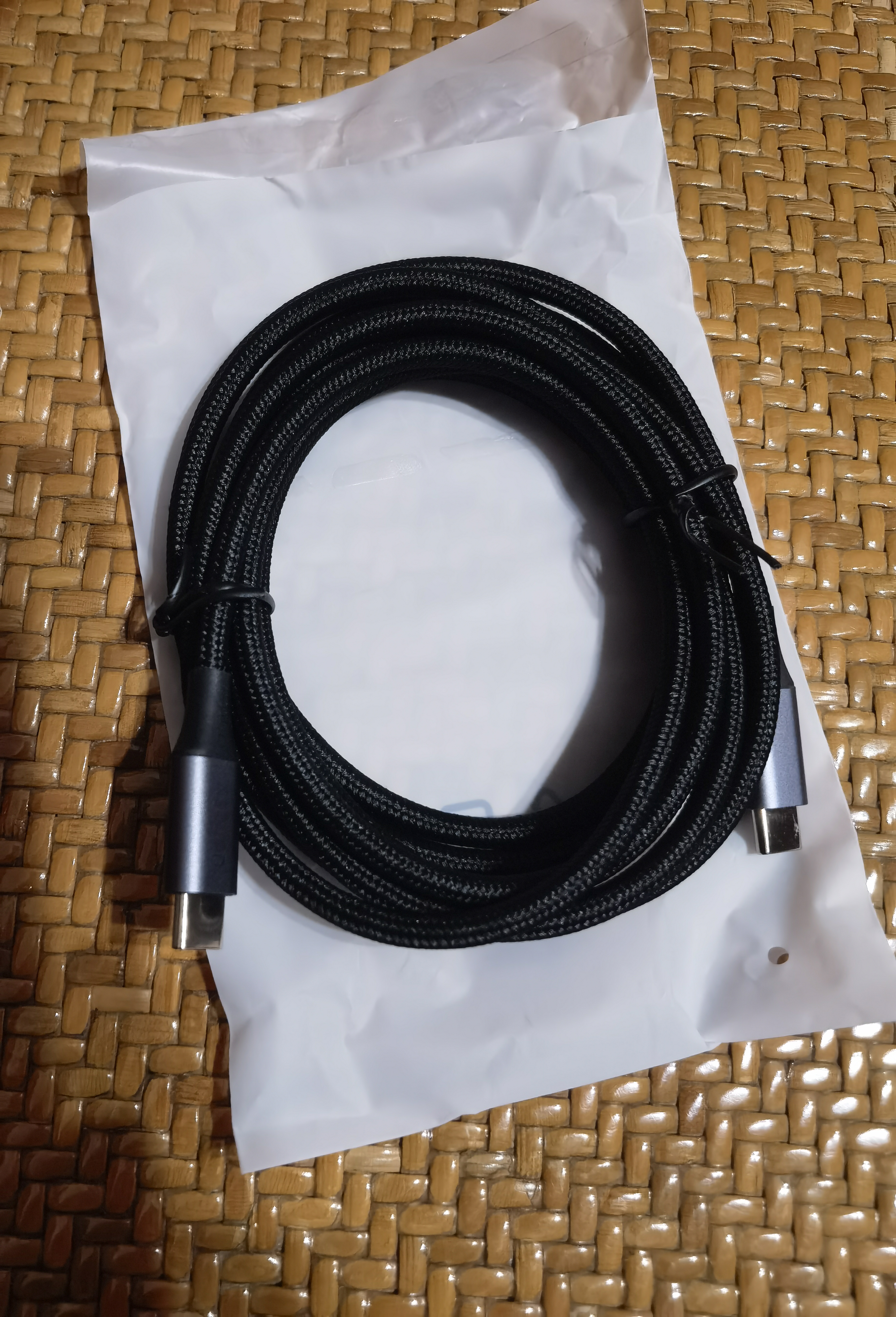 绿联双头Type-C充电线PD100W超级快充数据线适用华为荣耀小米苹果18平板iPad笔记本电脑MacBook车载2米 实拍图