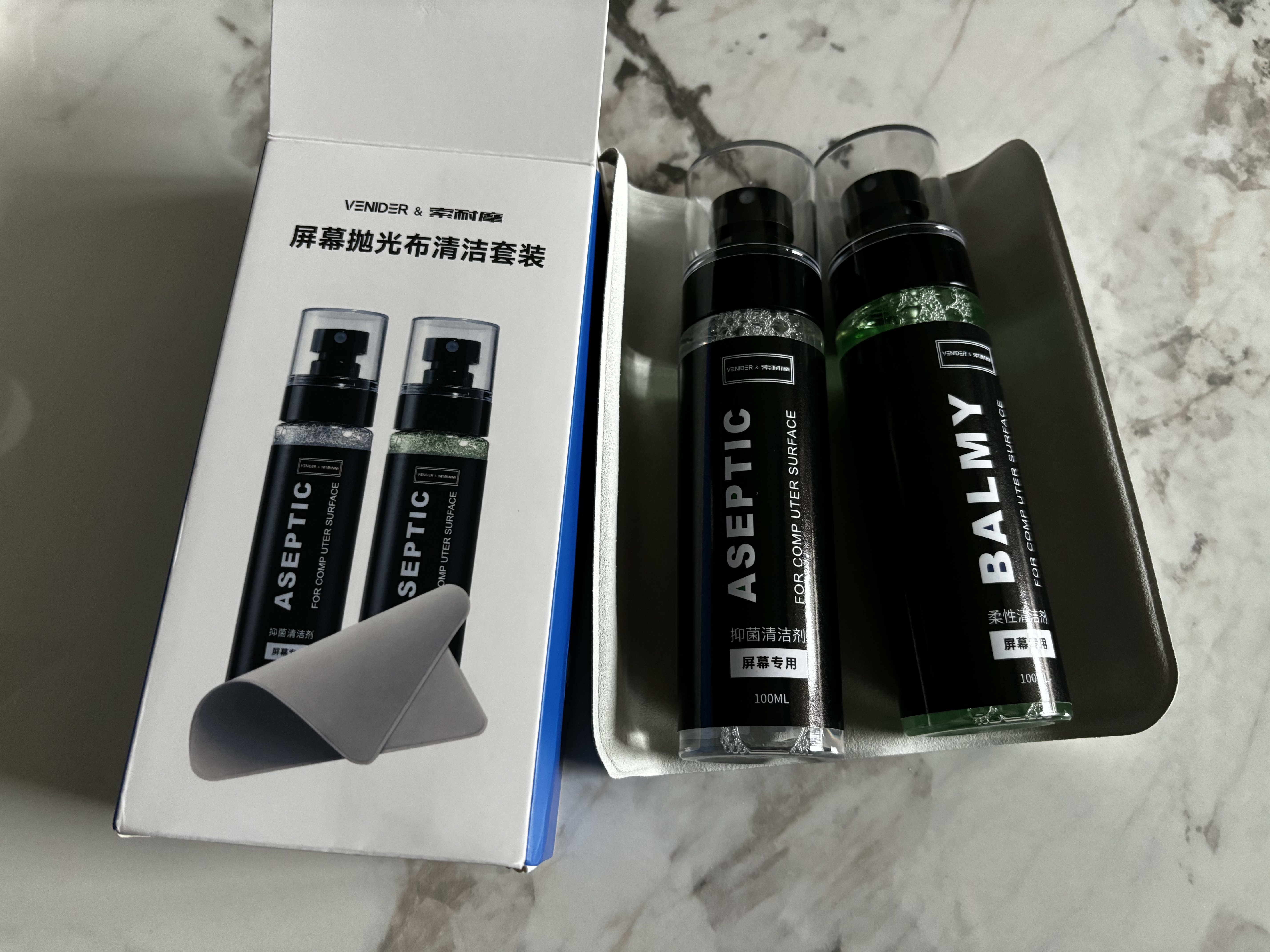 VENIDER屏幕清洁剂抛光布套装oled屏幕清洗剂30无痕速干手机电脑平板显示器笔记本液晶电视相机镜头 实拍图