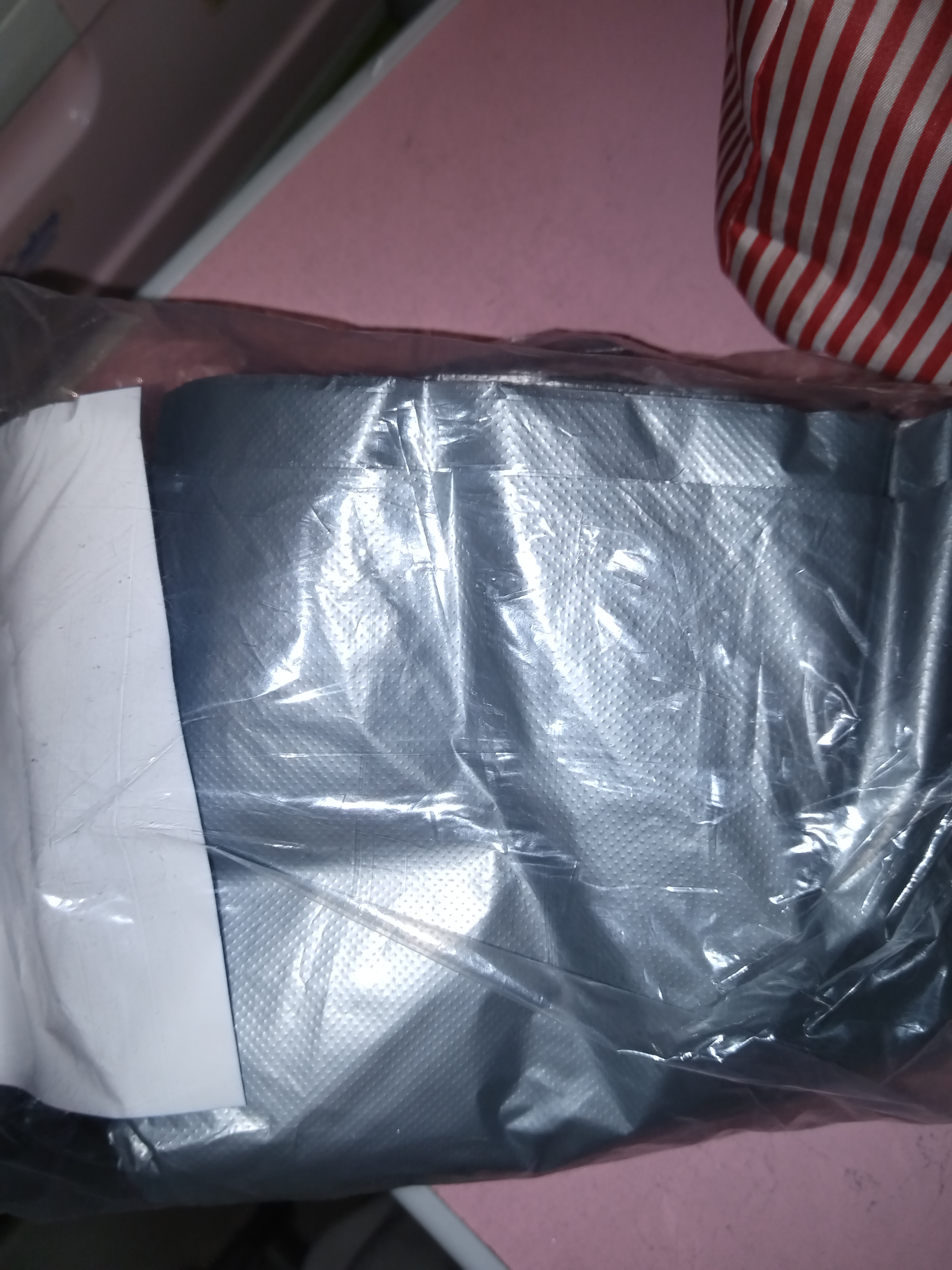 宜之选（yessel）搬家打包袋 55*80cm*20只/包 加厚大塑料袋被子衣服收纳储物袋物流中转袋防尘防潮手提行李袋马甲袋垃圾袋 实拍图