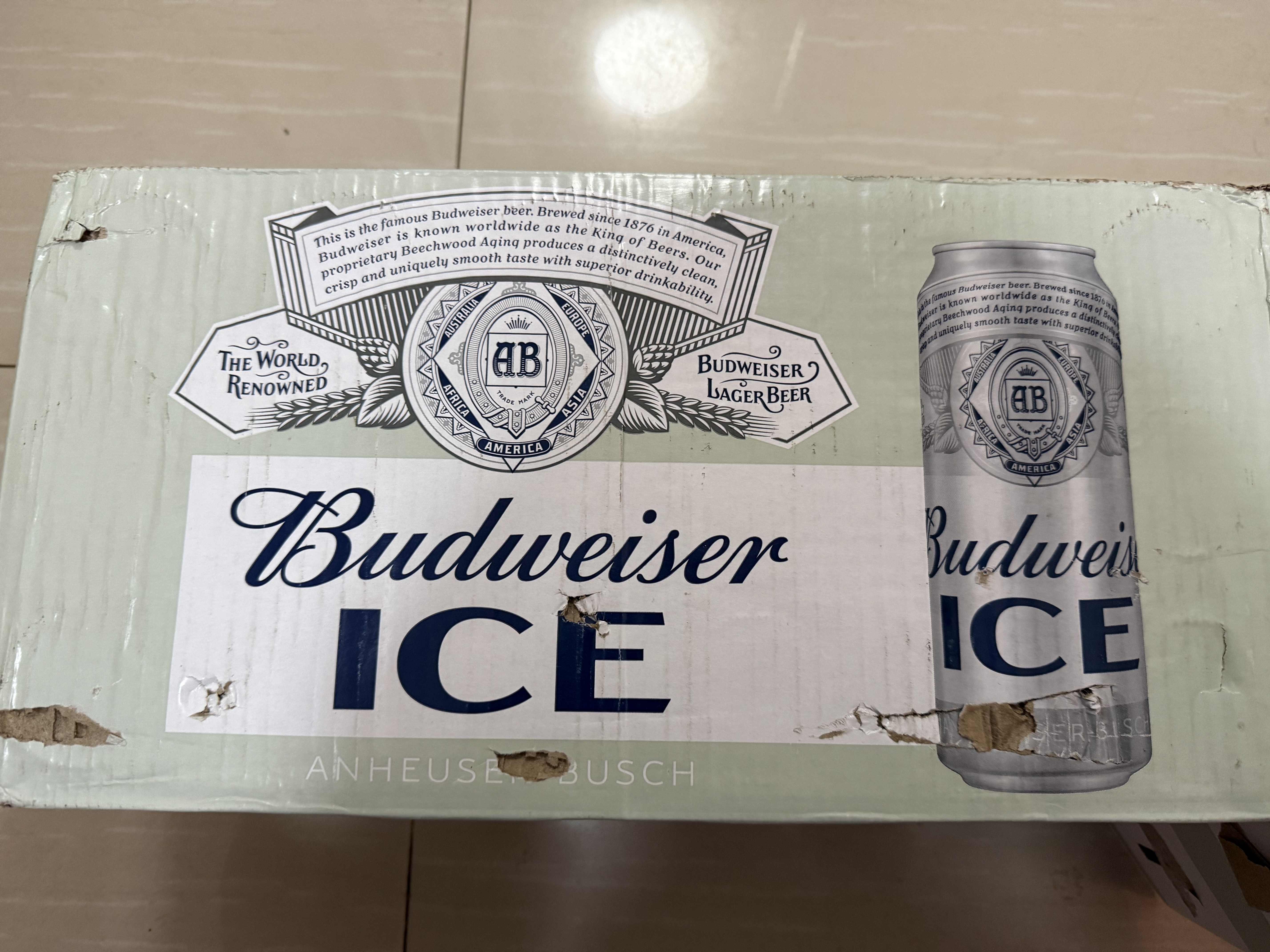 百威冰啤酒500ml*18罐整箱装【99%好评】京东自营 实拍图