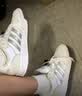 adidas双11主推 ENTRAP美式校园风运动鞋少年感复古板鞋阿迪达斯   白色/金属暗银   42 实拍图
