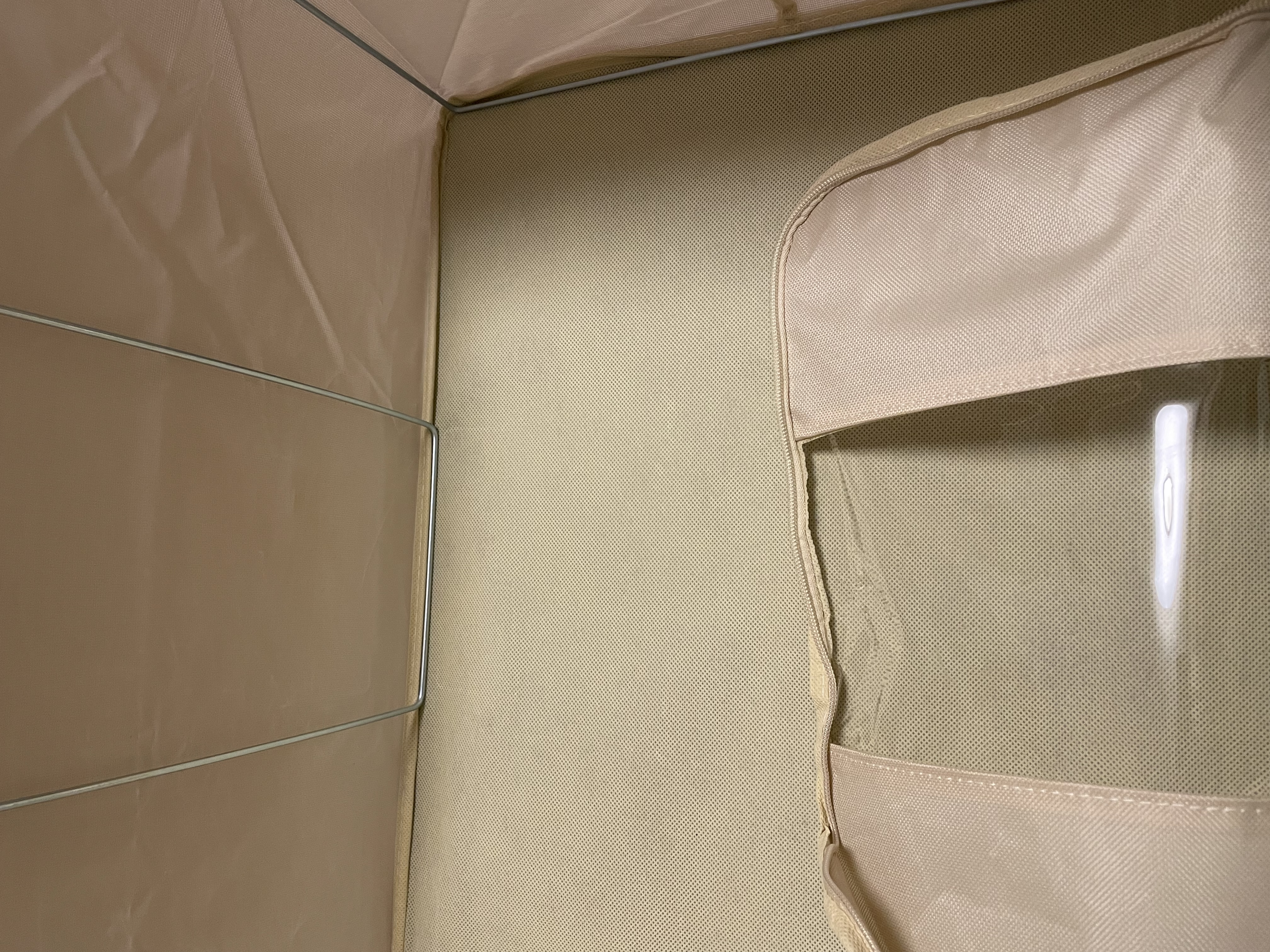 登比布艺收纳箱衣服棉被整理箱玩具衣物储物箱百纳箱 米色66L2只装 实拍图