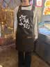 保罗岚芝围裙定制logo印字工作服男女厨房奶茶店餐饮服务员防水油围腰定做 实拍图