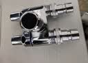 九牧（JOMOO）一进二出三通角阀洗衣机水龙头防脱落止水阀银色74141-A05/1C-1 实拍图