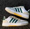 adidas双11主推 ENTRAP美式校园风运动鞋少年感复古板鞋阿迪达斯   白色/浅棕色/森林绿   42 实拍图