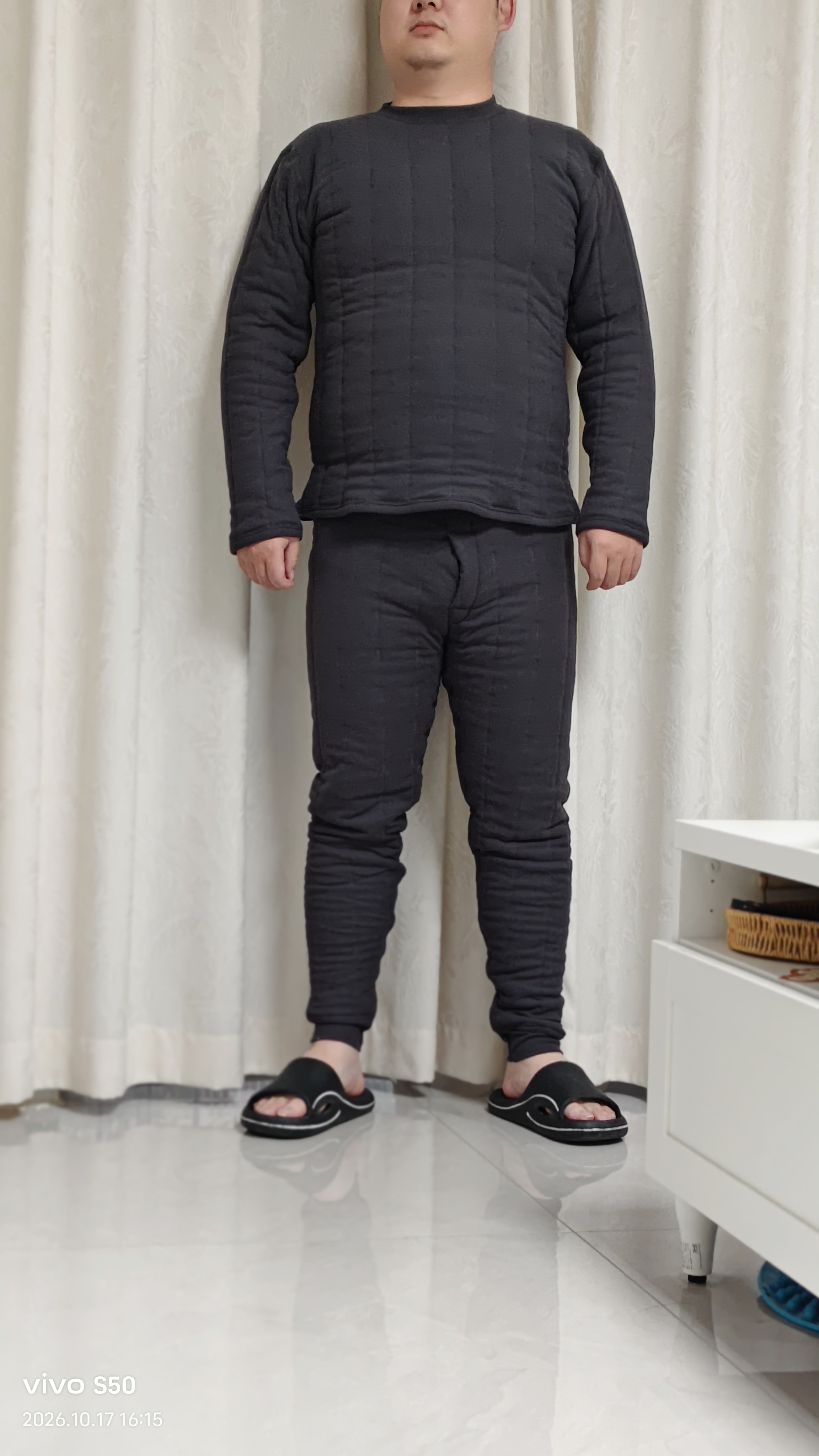 杉杉【100%羊毛夹绒五层加厚】男士保暖内衣套装冬季抗寒秋衣秋裤内衣 实拍图