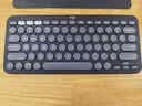 罗技（Logitech）时尚系列K390无线蓝牙键盘 超薄便携 K380升级版 黑色 79键 实拍图