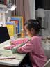 猫太子护栏坐姿矫正器儿童防低头写字矫正器小学生保护近视弯腰驼背幼儿姿势学习纠正坐读写桌面款神器绿 实拍图