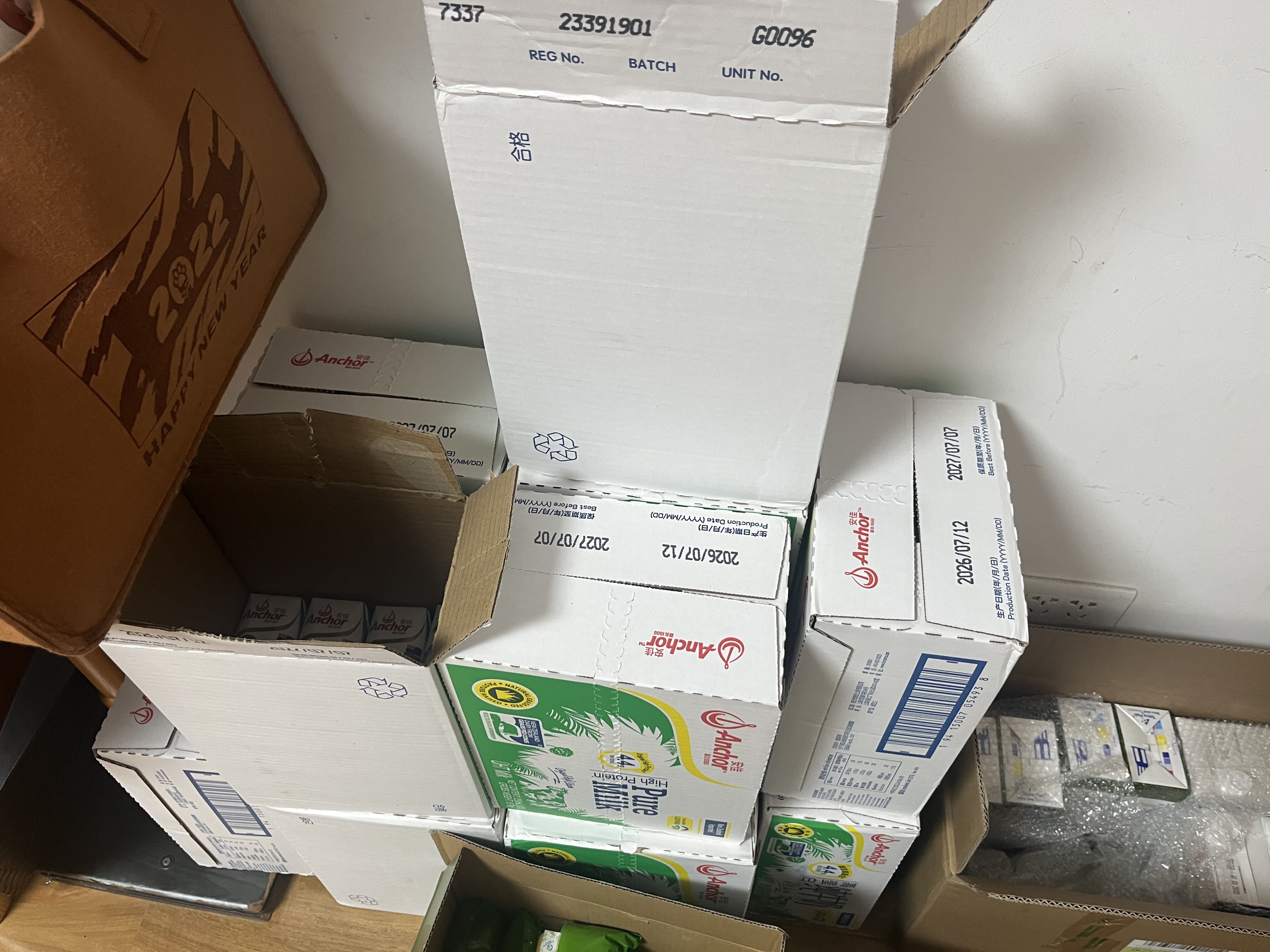 安佳（Anchor）3.6g蛋白质 全脂牛奶 250ml*24盒 新西兰原装进口草饲 实拍图