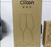 CLITON水晶香槟杯套装 欧式红酒白葡萄酒杯高脚杯一对起泡酒葡萄酒杯2支 实拍图
