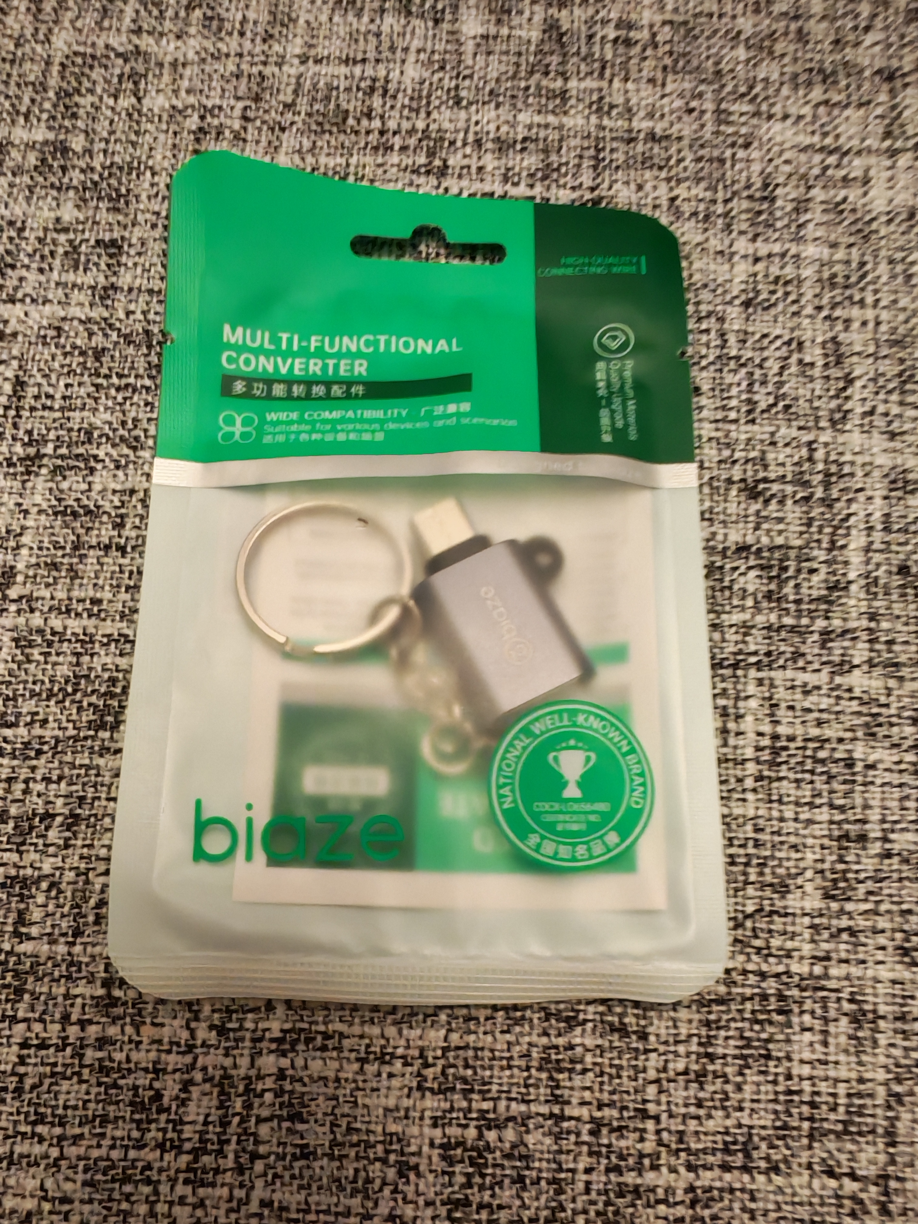 毕亚兹【包邮】Type-C转接头 USB3.2/3.0安卓手机OTG数据转换头线 适用苹果18华为平板U盘读卡器键鼠车载 实拍图