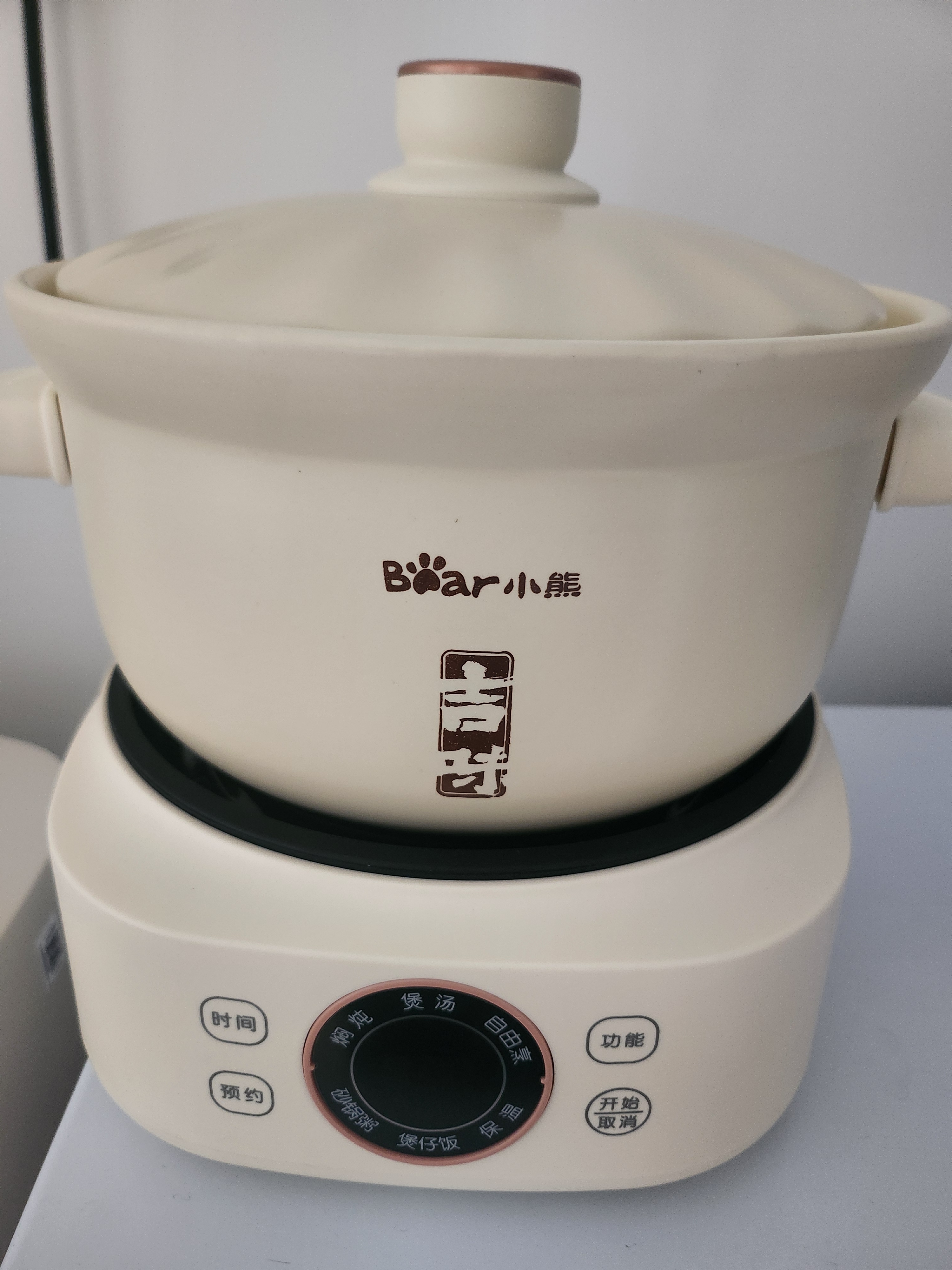 小熊（Bear）电砂锅电炖锅 炖汤盅煲汤锅 分体式耐高温陶瓷锅 煲仔饭煮粥燕窝炖锅 3L DSG-D30S1 实拍图