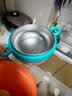 COOKSS辅食碗恒温注水保温碗316不锈钢宝宝吃饭儿童餐具橙色 实拍图