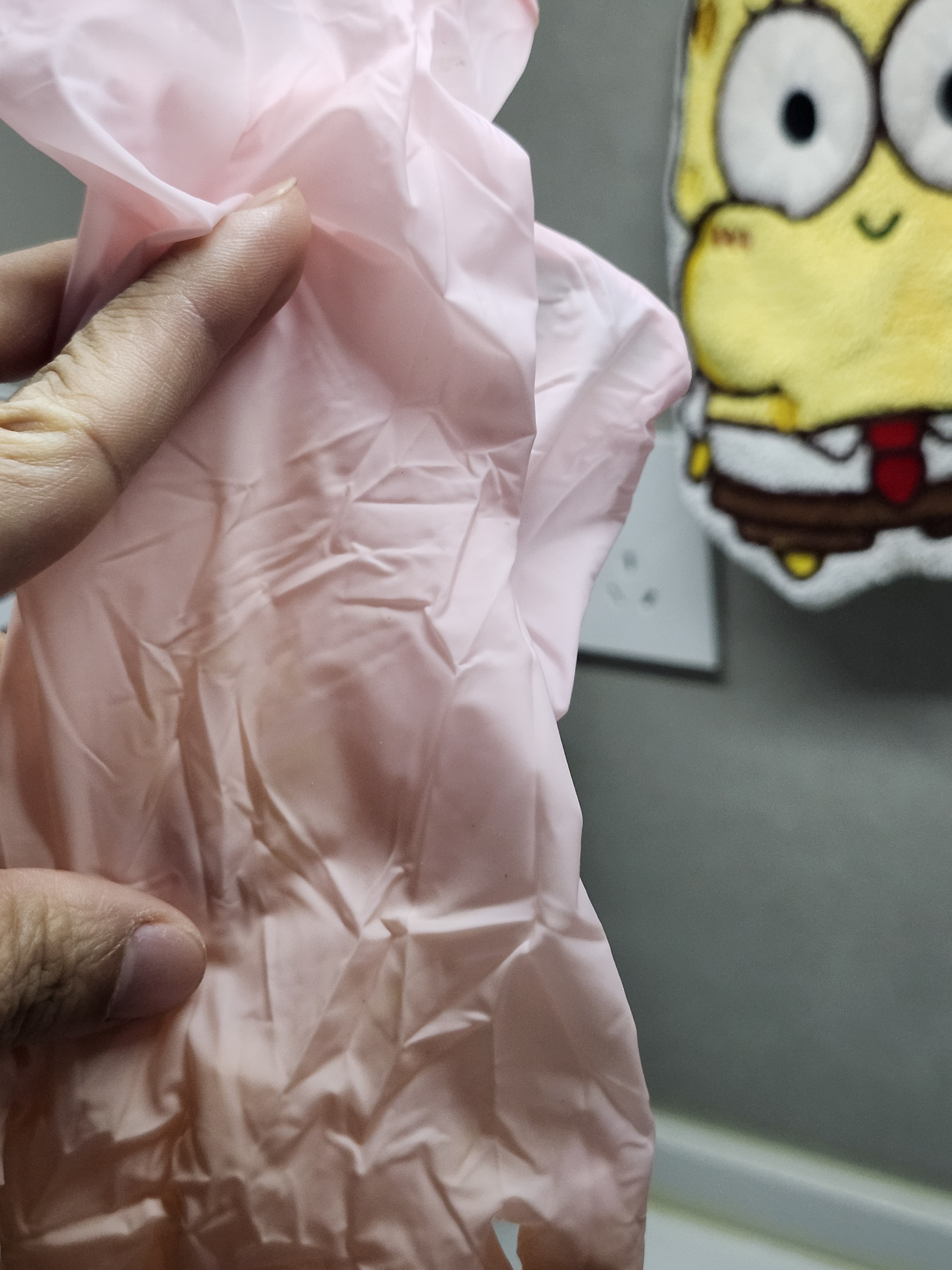 乌斯京（WOLSGIN）一次性手套丁腈橡胶手套30只装*中码丁晴手套洗碗家务耐用加长 实拍图