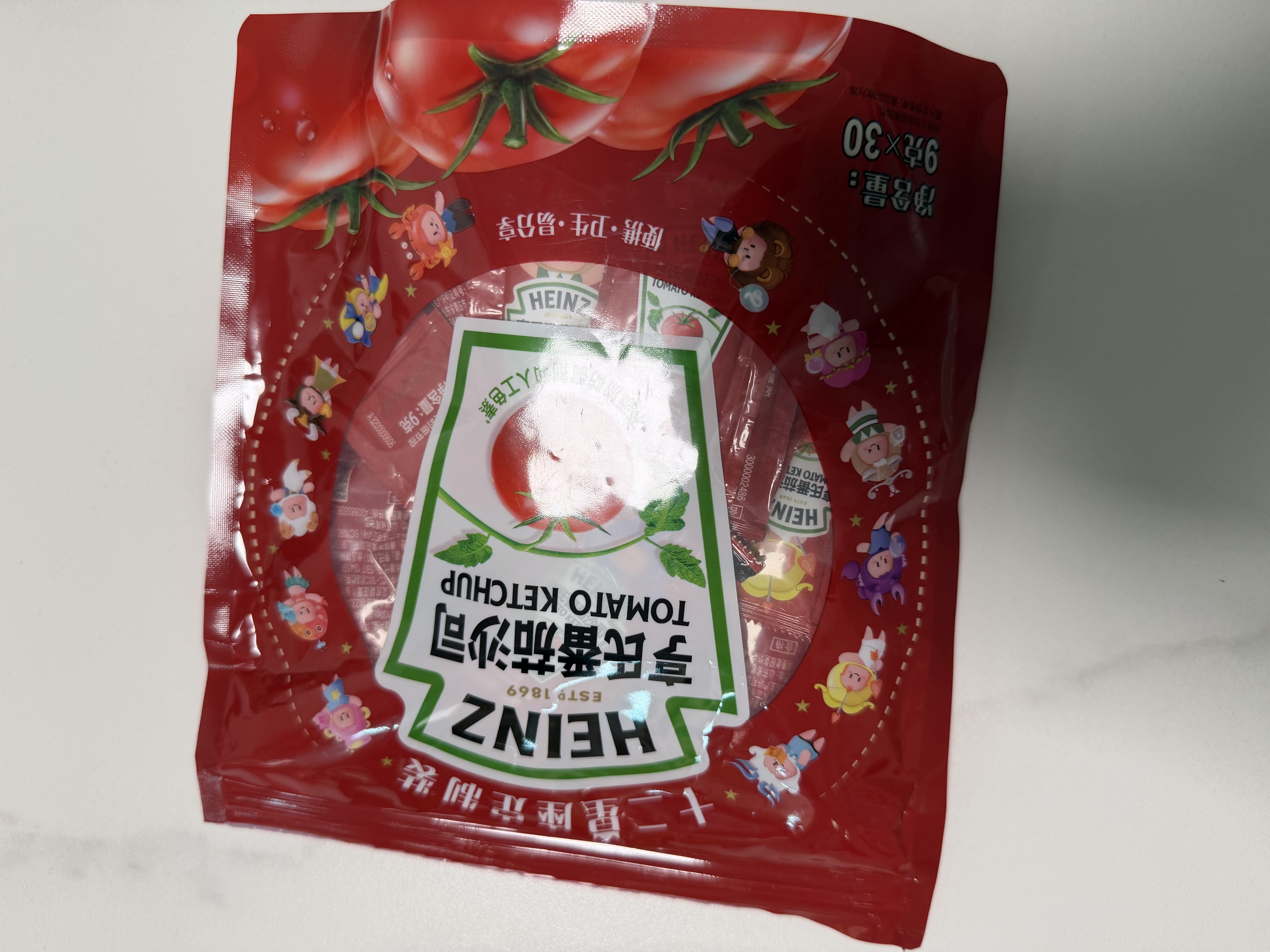 亨氏（Heinz）番茄酱 9g*30包装蕃茄沙司【星座定制】便携小包装 实拍图