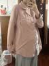 十月结晶月子服产妇春秋棉产后孕妇睡衣哺乳家居服套装 粉 L码 实拍图