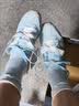 adidas「冰淇淋T头鞋」VS JOG 2.0薄底运动鞋男女阿迪达斯轻运动 浅天蓝/金属银/亮白 (推荐女生选小半码)   37 实拍图